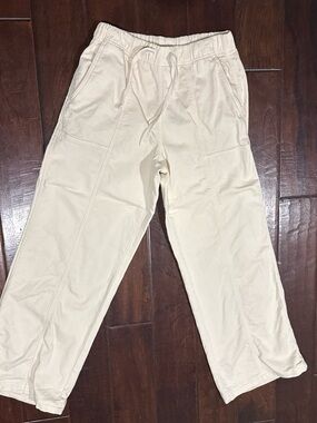 aerie ( M)Cream Drawstring cargo